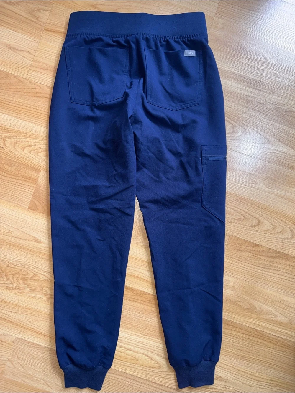 Figs Navy Jogger Pants Drawstring High Waist XXXS Petite